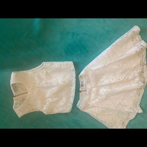White skirt set (Showpo)